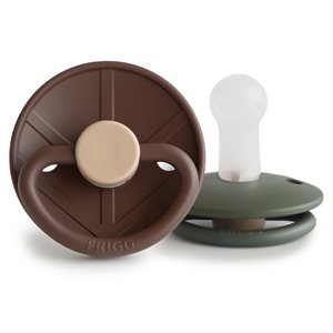 FRIGG Little Viking - Round Silicone 2-Pack Pacifiers - Bjorn/Ragnar - Size 2